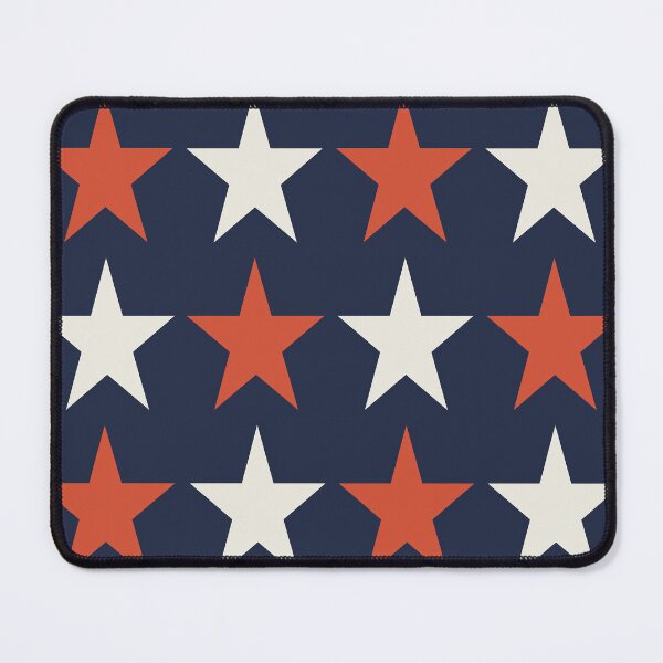 Item preview, Large TENNIS COURT CLAY CREAM and NAVY BLUE STARS  designed and sold by RachelMacht.