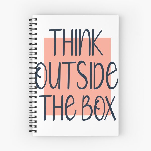 Item preview, Think Outside The Box Minimal Typography Design | Creative Motivation Quote designed and sold by hamzablk.