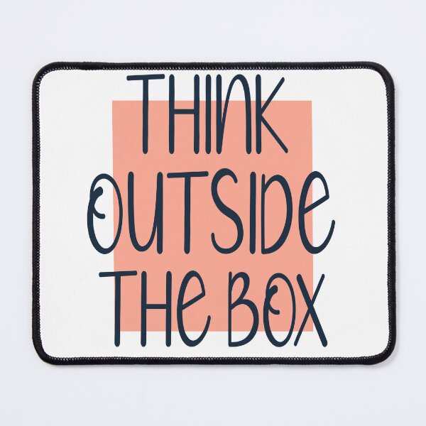 Item preview, Think Outside The Box Minimal Typography Design | Creative Motivation Quote designed and sold by hamzablk.