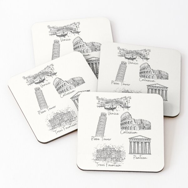 Item preview, Italy Landmarks Sketch Collection designed and sold by HBBS DESIGNS.