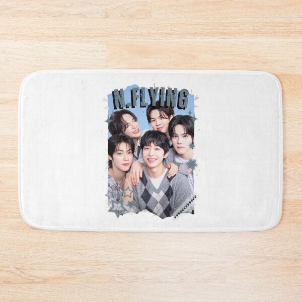 Item preview, N.Flying Inspired Korean Rock Band Art Kpop Boy group K-music south korean Boy group Scrapbook Collage Cozy Y2K Vintage Design designed and sold by HELL0WBELLO.