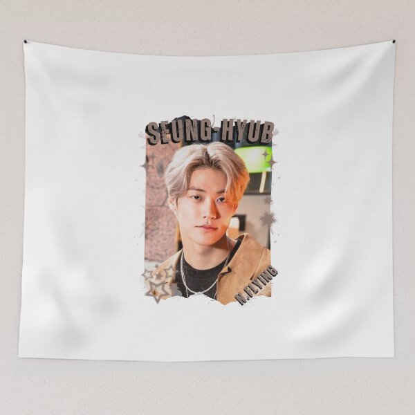 Item preview, N.Flying Seung-hyub Inspired Korean Rock Band Art Kpop Boy group K-music south korean Boy group Scrapbook Collage Cozy Y2K Vintage Design designed and sold by HELL0WBELLO.