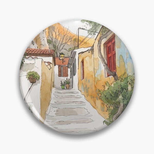 Item preview, Anafiotika neighborhood and Acropolis in the old city of Athens designed and sold by sid1802.