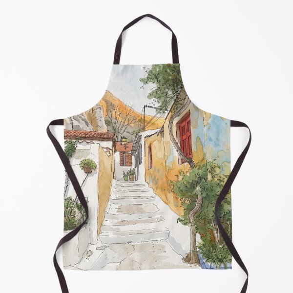 Item preview, Anafiotika neighborhood and Acropolis in the old city of Athens designed and sold by sid1802.