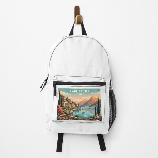 Item preview, Lake Como Sunset Riviera – Vintage Italian Travel Poster designed and sold by andres felipe Guevara Rincon.