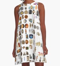 Ancient Venus, #Ancient, #Venus, #AncientVenus, #древний, #pristine, #antique, #early, #venerable, #crusted, #старинный, #old, #oldest, #older, #elder A-Line Dress