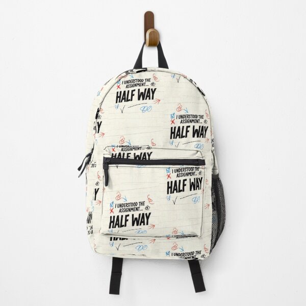 Item preview, I Understood the Assignment… Half Way Meme Design designed and sold by BigBrainPrints.