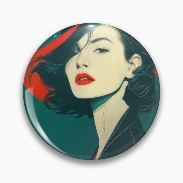 Item preview, Minimalist Vintage Portrait - Modern Line Art Red Hat Boho Wall Decor designed and sold by Device VN.