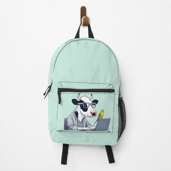 Item preview, Cartoon Cow Programmer – Geek Humor Design designed and sold by Dogandesighn.