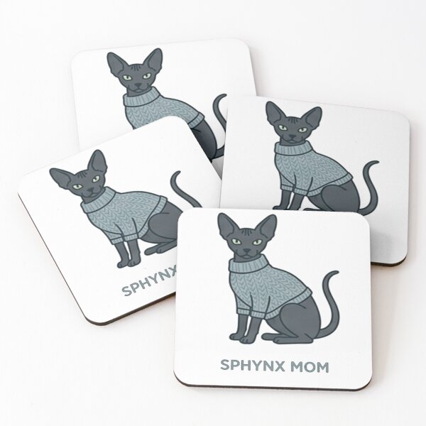 Artikelvorschau, Sphynx-Mama, ästhetische, gemütliche Katze entworfen und verkauft von Mudikeys.