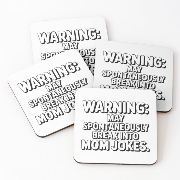 Item preview, Warning Mom Jokes Funny Motherhood Humor designed and sold by Wennity.