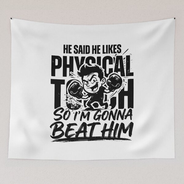 Item preview, He Said Physical Touch Love Language Sarcastic Dark Humor Meme designed and sold by get55shirt.