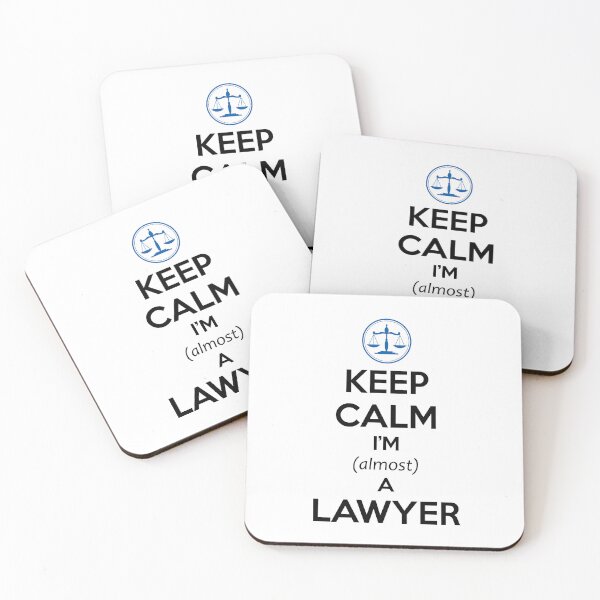 Item preview, Law School Graduation - Keep Calm I'm Almost A Lawyer Funny Law Student Bar Exam Gift for Future Attorney - Scales of Justice designed and sold by merkraht.