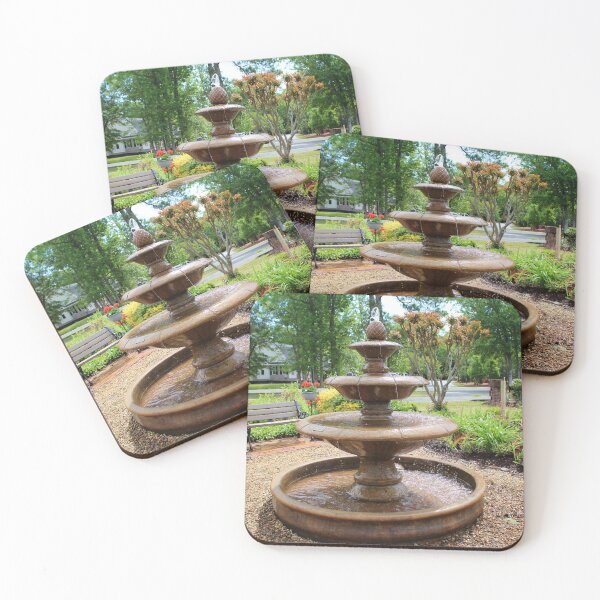 Item preview, Garden Fountain with Bench designed and sold by Cynthia48.