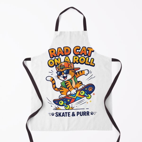 Item preview, Cartoon Skateboarding Orange Tabby Cat Graphic designed and sold by aashcreat.