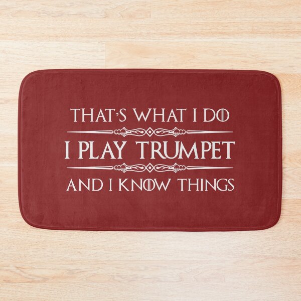 Item preview, Trumpet Player - I Play Trumpet and I Know Things Funny Gifts for Trumpet & Cornet Instrument Players in Marching Band or Symphony Orchestra designed and sold by merkraht.