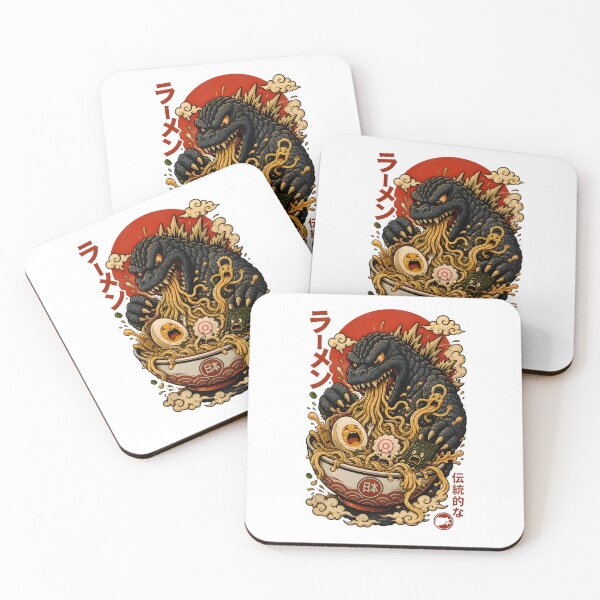 Item preview, Kaiju vs Ramen – Funny Japanese Monster Eating Noodles Anime Style designed and sold by Snackwear Apparel.