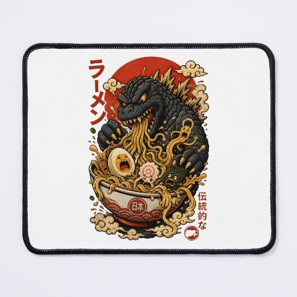 Item preview, Kaiju vs Ramen – Funny Japanese Monster Eating Noodles Anime Style designed and sold by Snackwear Apparel.