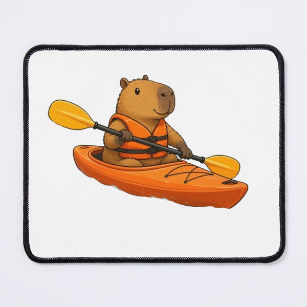 Item preview, capybara kayaking designed and sold by Gokuxtreme.