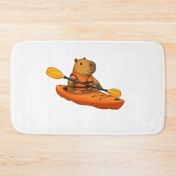 Item preview, capybara kayaking designed and sold by Gokuxtreme.