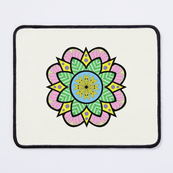 Item preview, Colorful Mandala Flower - Boho Floral Pattern designed and sold by craftworks415.