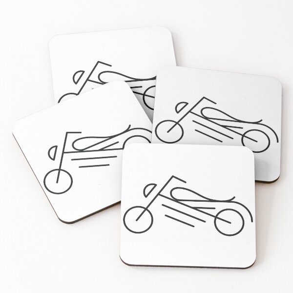 Item preview, Minimalist Dark Outline Motorcycle designed and sold by Art-Essa.