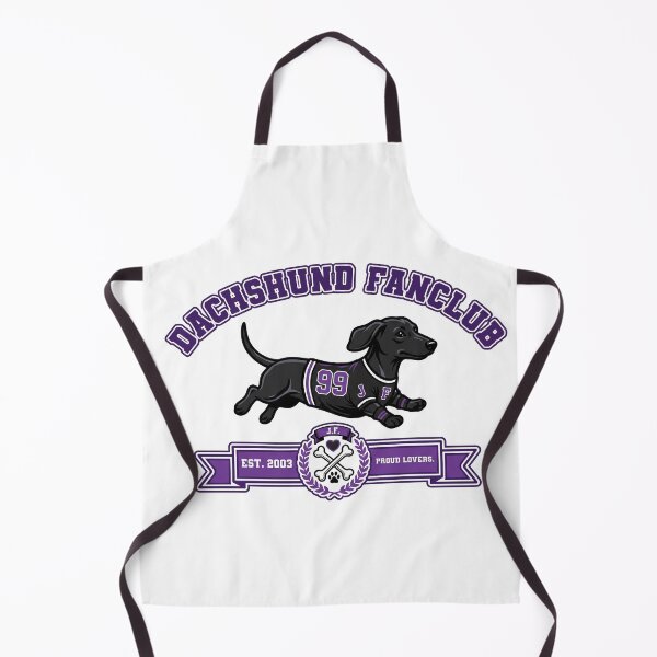 Item preview, Dachshund Fan Club Est 2003 Purple Varsity Logo designed and sold by HolySausage.