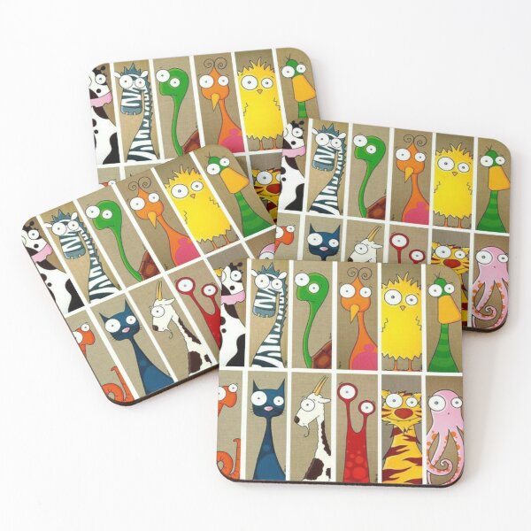 Item preview, ​Funny Googly Eyes Animals Bookmark Set | Quirky Cartoon Stationery & Stickers designed and sold by crystalar95.