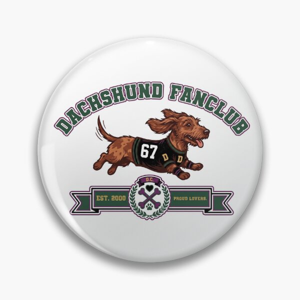 Item preview, Dachshund Fan Club Est 2000 Retro Sports Jersey designed and sold by HolySausage.