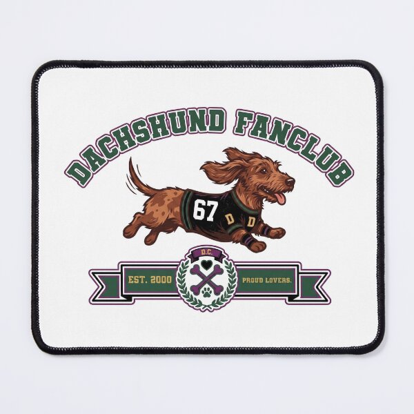 Item preview, Dachshund Fan Club Est 2000 Retro Sports Jersey designed and sold by HolySausage.