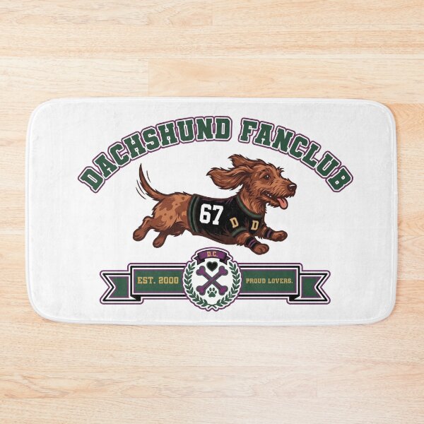 Item preview, Dachshund Fan Club Est 2000 Retro Sports Jersey designed and sold by HolySausage.