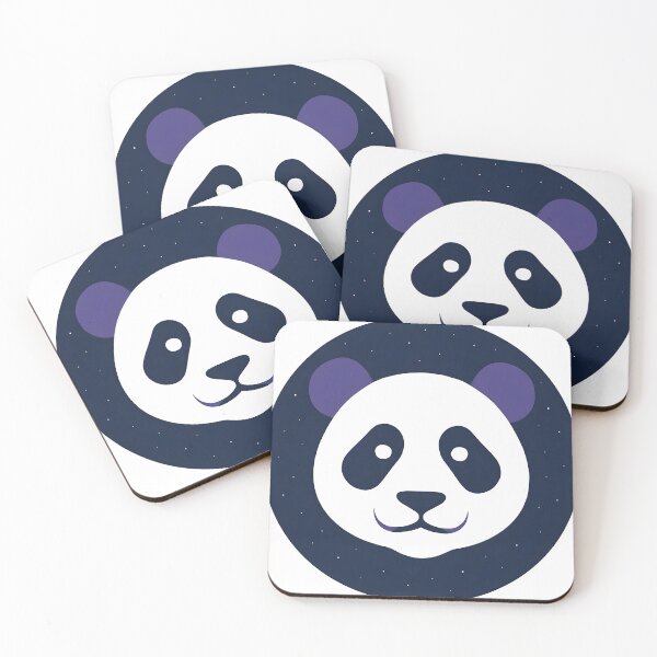 Item preview, Minimalist Panda Face - Kawaii Panda Bear Logo Art designed and sold by Void-Panda.