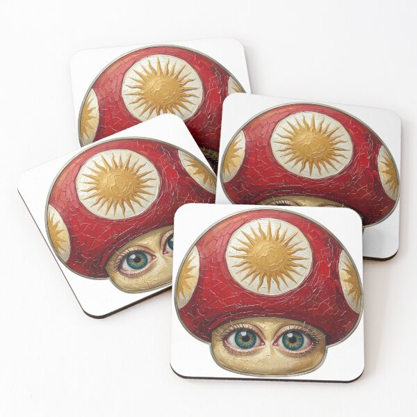 Item preview, Surreal Mushroom Eye - Trippy Psychedelic Pop Art designed and sold by SYNTH ARCHIVE.
