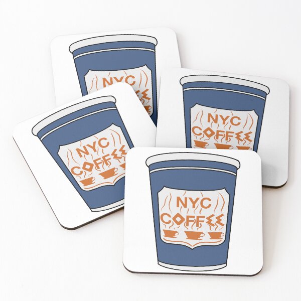 Item preview, New York Coffee Cup Sticker | Postcards from New York Collection designed and sold by BellaDesignCo.