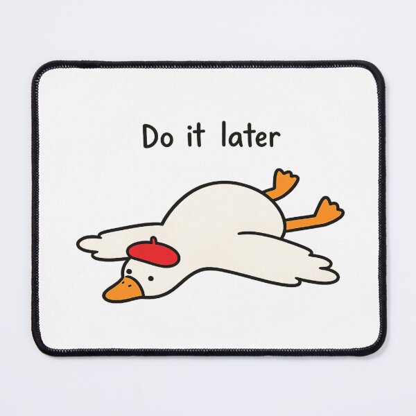 Item preview, Do It Later Goose Sticker designed and sold by ByLusya.