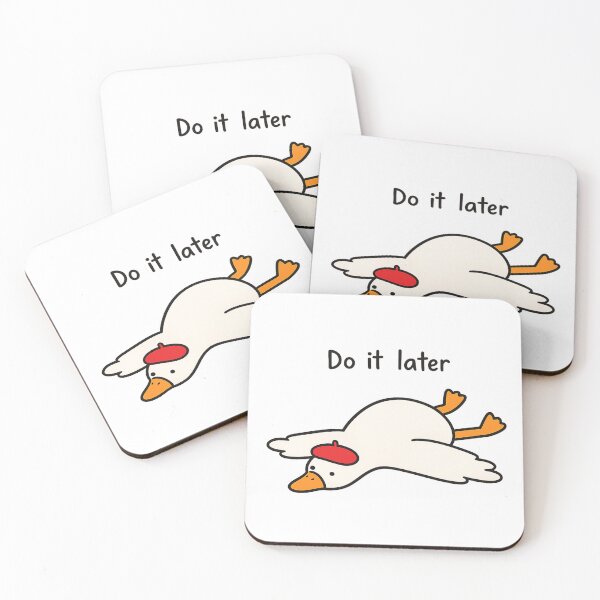 Item preview, Do It Later Goose Sticker designed and sold by ByLusya.