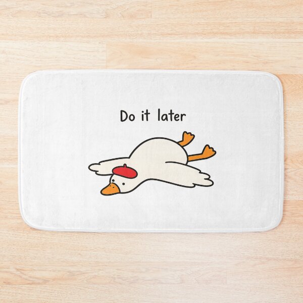 Item preview, Do It Later Goose Sticker designed and sold by ByLusya.