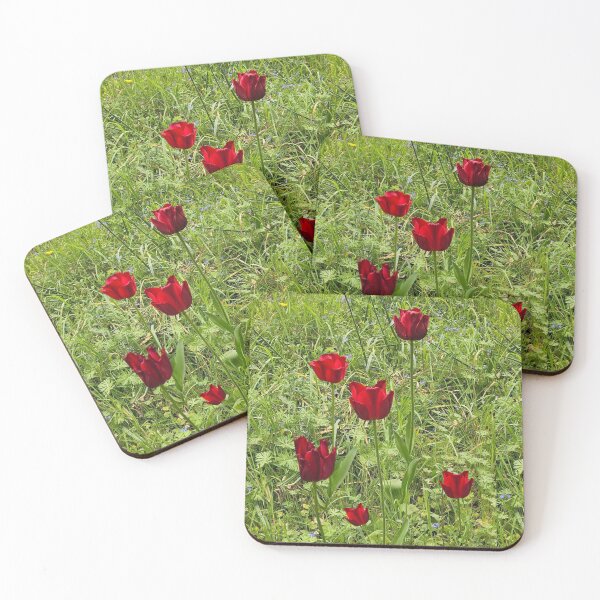 Item preview, English Garden - Red Tulips designed and sold by PurrfectWhisper.