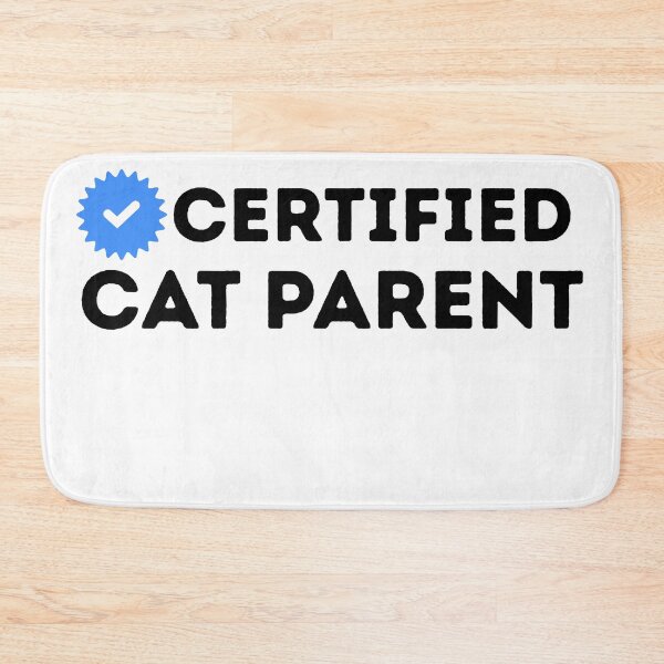 Item preview, Certified Cat Parent Badge designed and sold by kestey.