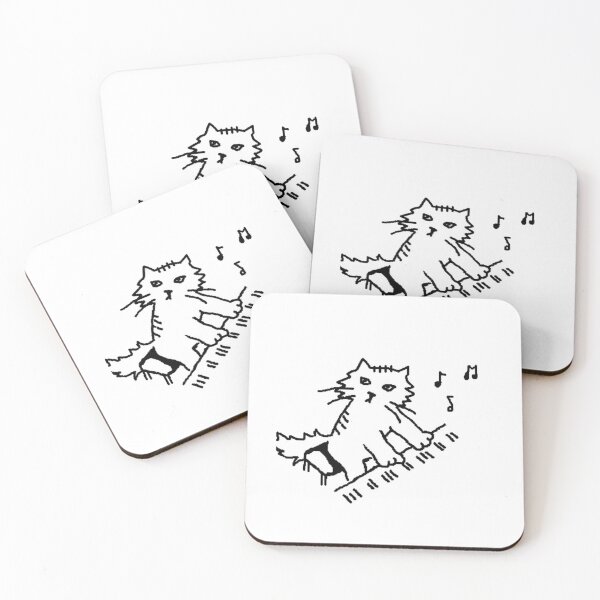 Item preview, Piano Cat Original Artwork designed and sold by Goomba11.