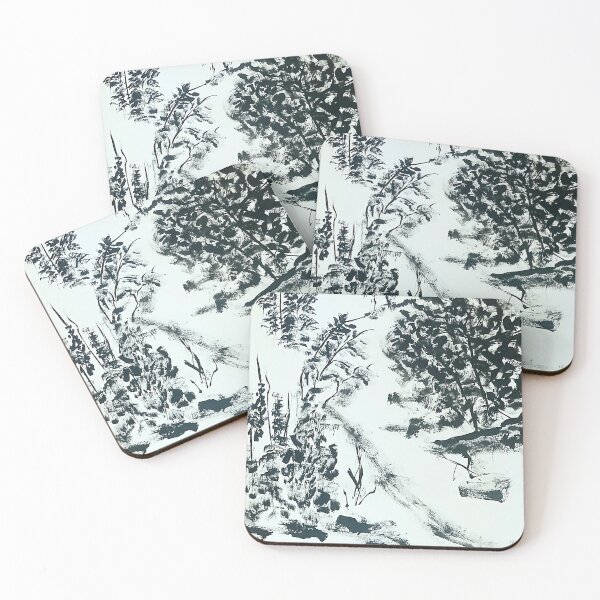 Item preview, Paper and ink chinese  landscape by Charlotte VanRoss  designed and sold by Charlotte VanRoss fine art.