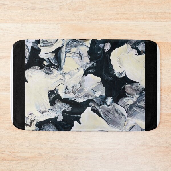 Item preview, Abstract Nautilus Acrylic Pour Cream on Black designed and sold by Andyshouse.