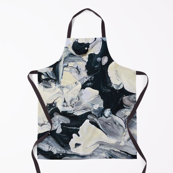 Item preview, Abstract Nautilus Acrylic Pour Cream on Black designed and sold by Andyshouse.