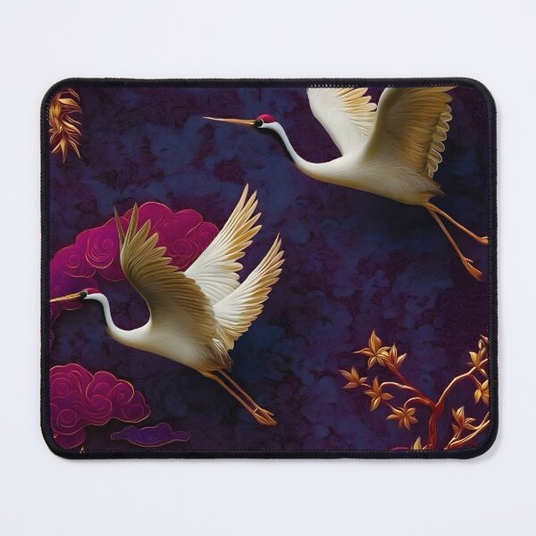 Item preview, Elegant Flying Cranes Dream Sky designed and sold by Peac7e.