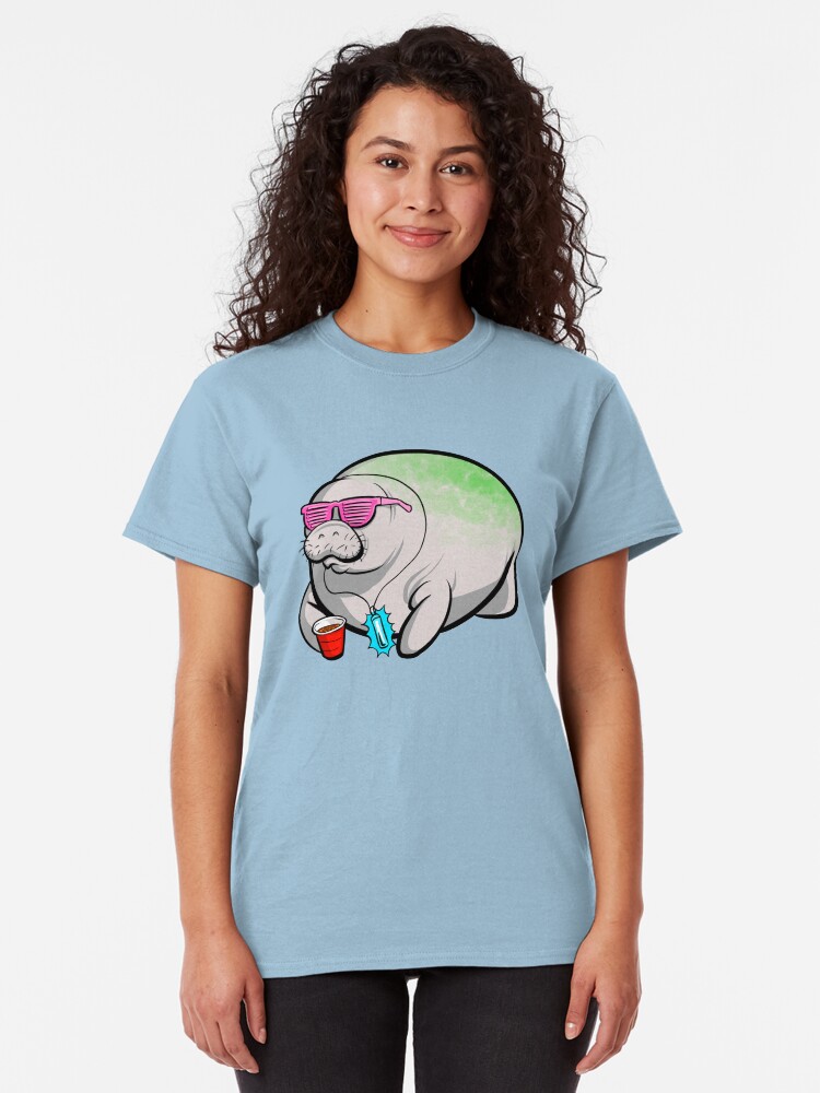 Alternate view of Party Manatee Classic T-Shirt