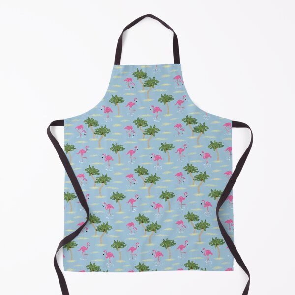 Item preview, Tropical Flamingo Pattern - Island Wave Blue designed and sold by Daniel Bevis Design.