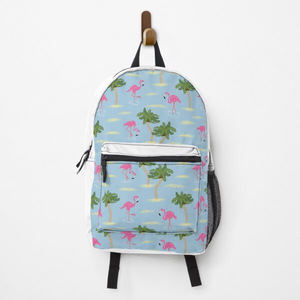 Item preview, Tropical Flamingo Pattern - Island Wave Blue designed and sold by Daniel Bevis Design.