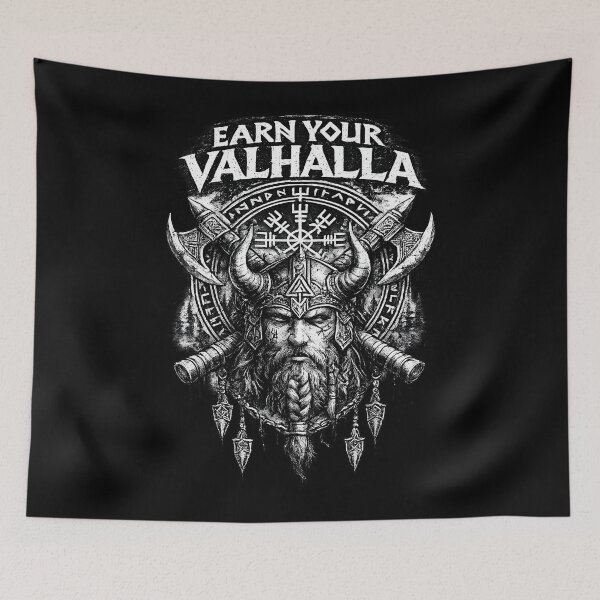 Item preview, Earn Your Valhalla – Viking Warrior Rune Design designed and sold by MarketWolf.