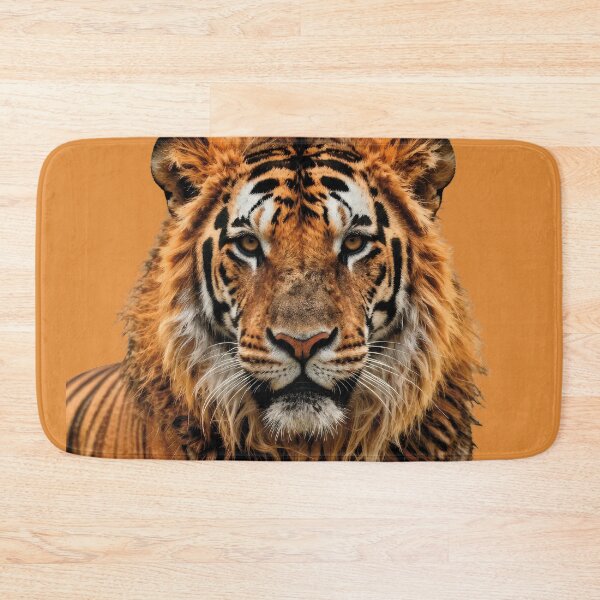Item preview, Hybrid portrait of a Tiger/Lion with a powerful yet peaceful gaze (Digital Watercolor Illustration) designed and sold by Alan-David.