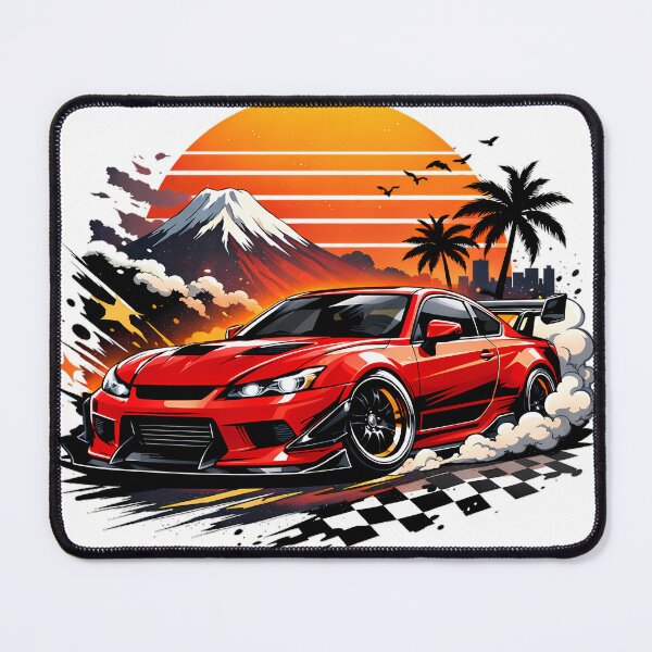 Item preview, Nissan GTR Retro Sunset graphic  designed and sold by MyPassionWorld.